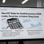 New GST Rules for Small Businesses 2026: Limits, Penalties & Online Filing Guide