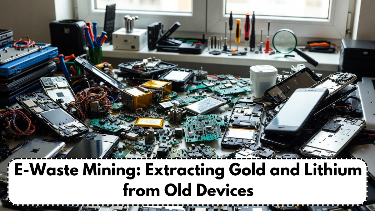 E-Waste Mining: Extracting Gold and Lithium from Old Devices