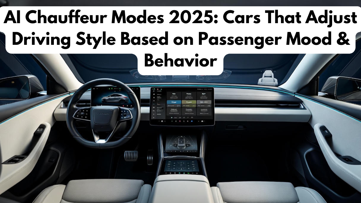 AI Chauffeur Modes 2025: Cars That Adjust Driving Style Based on Passenger Mood & Behavior