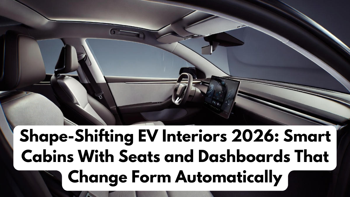 Shape-Shifting EV Interiors 2026: Smart Cabins With Seats and Dashboards That Change Form Automatically