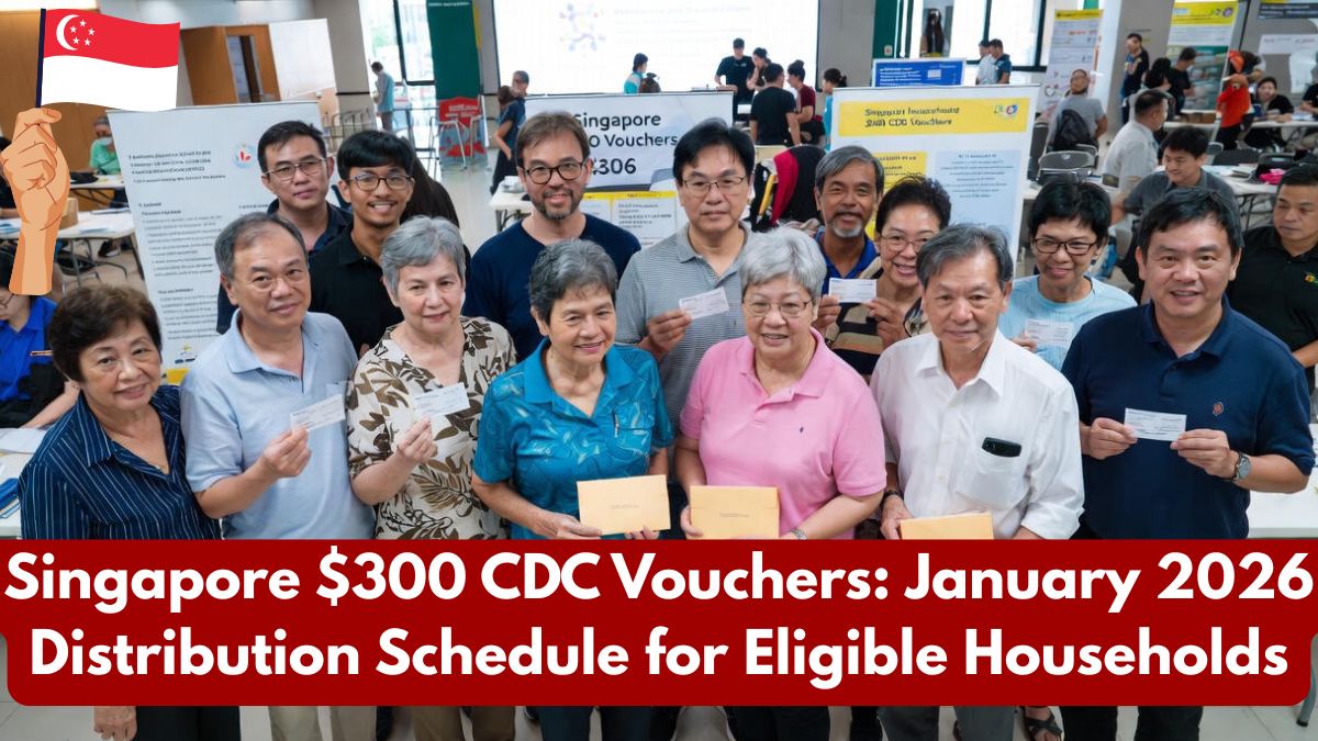 Singapore $300 CDC Vouchers: January 2026 Distribution Schedule for Eligible Households
