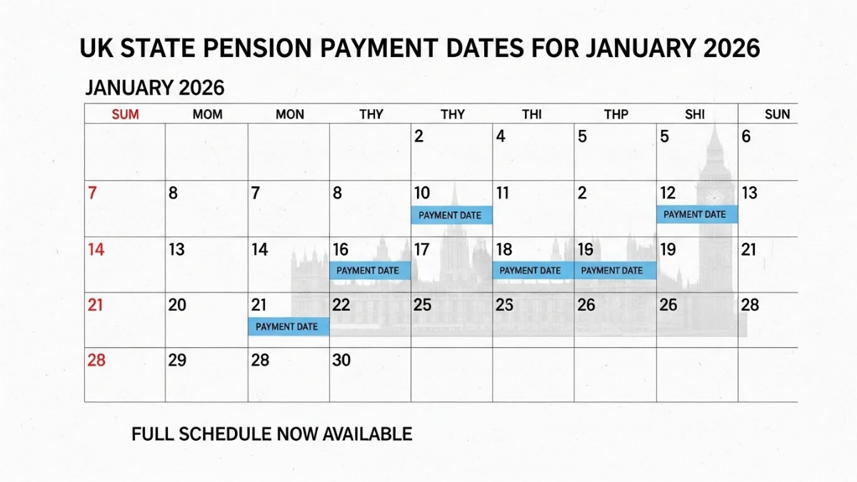UK State Pension Payment Dates for January 2026: Full Schedule Now Available