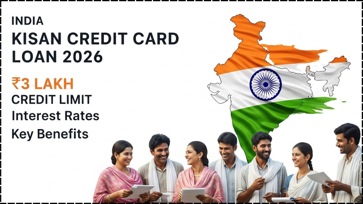 Kisan Credit Card Loan 2026: ₹3 Lakh Credit Limit, Interest Rates, and Key Benefits