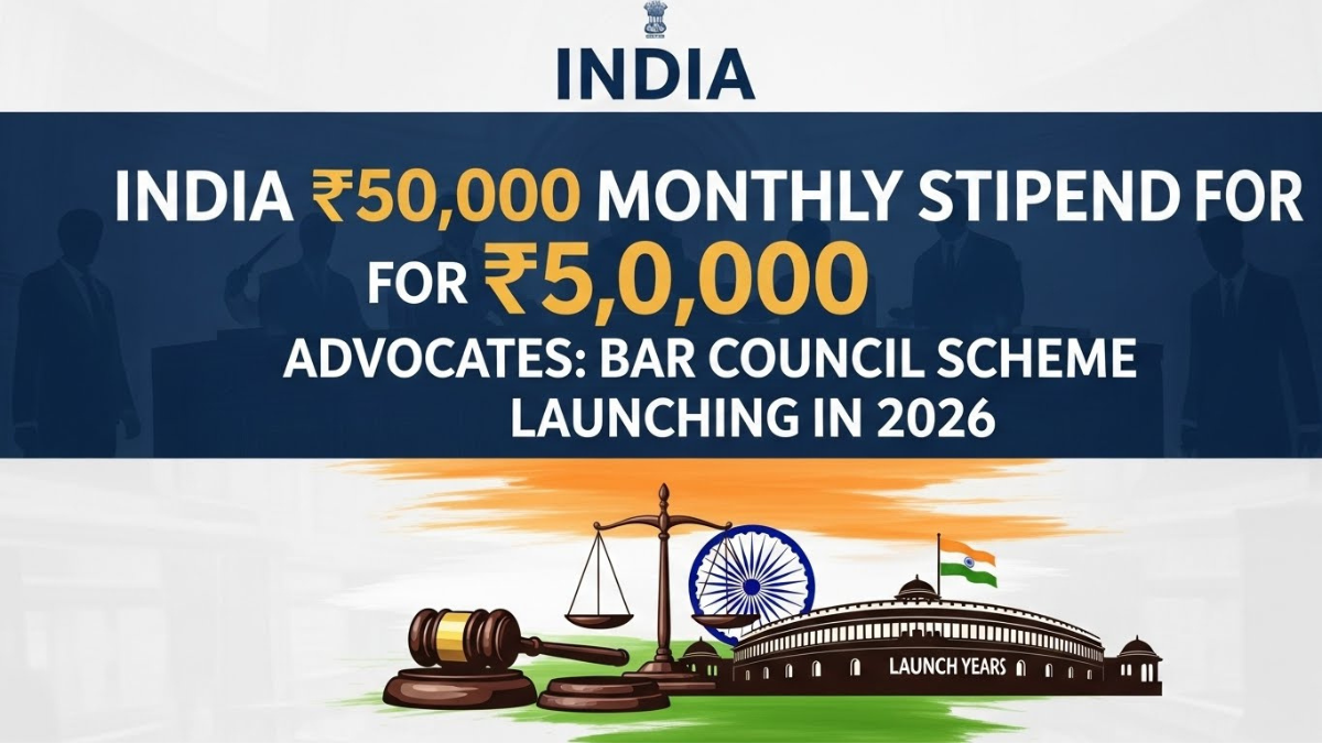 ₹50,000 Monthly Stipend for Junior Advocates: Bar Council Scheme Launching in 2026