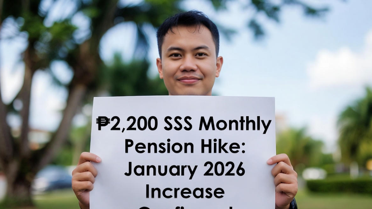 ₱2,200 SSS Monthly Pension Hike: January 2026 Increase Confirmed