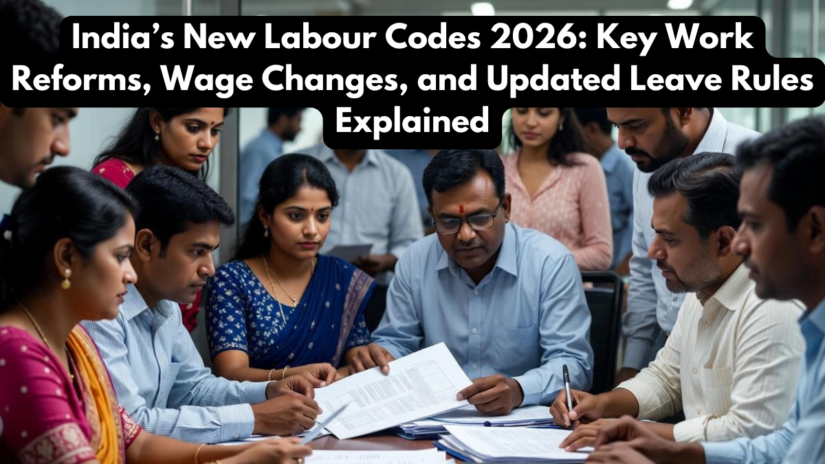 India’s New Labour Codes 2026: Key Work Reforms, Wage Changes, and Updated Leave Rules Explained