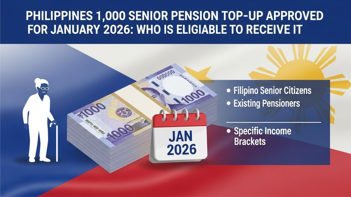 ₱1,000 Senior Pension Top-Up Approved for January 2026: Who Is Eligible to Receive It