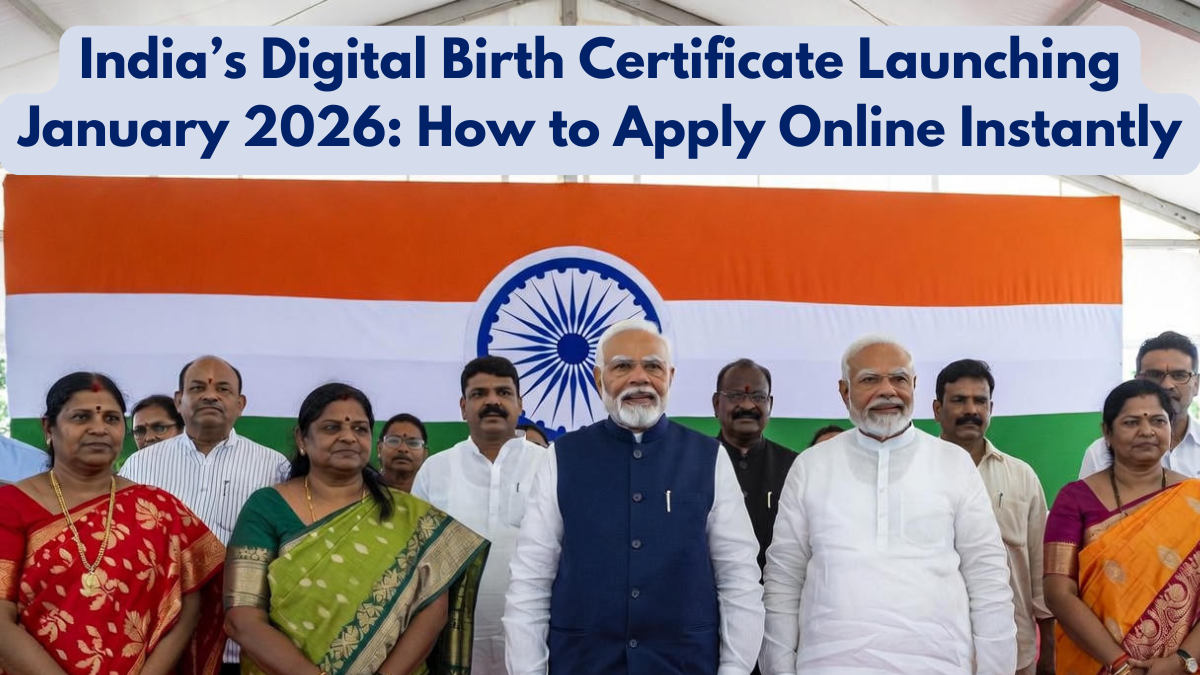 India’s Digital Birth Certificate Launching January 2026: How to Apply Online Instantly