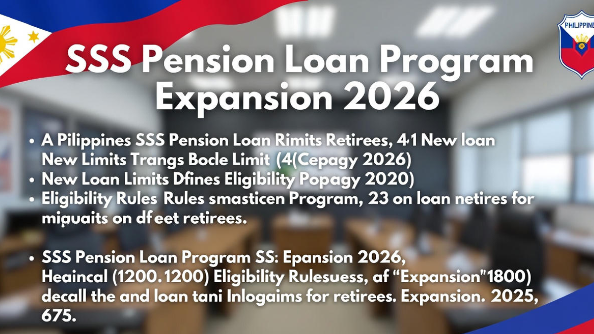 SSS Pension Loan Program Expansion 2026: New Loan Limits & Eligibility Rules for Retirees