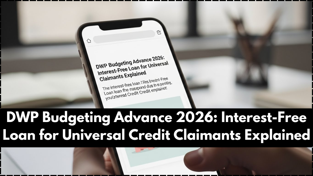 DWP Budgeting Advance 2026: Interest-Free Loan for Universal Credit Claimants Explained