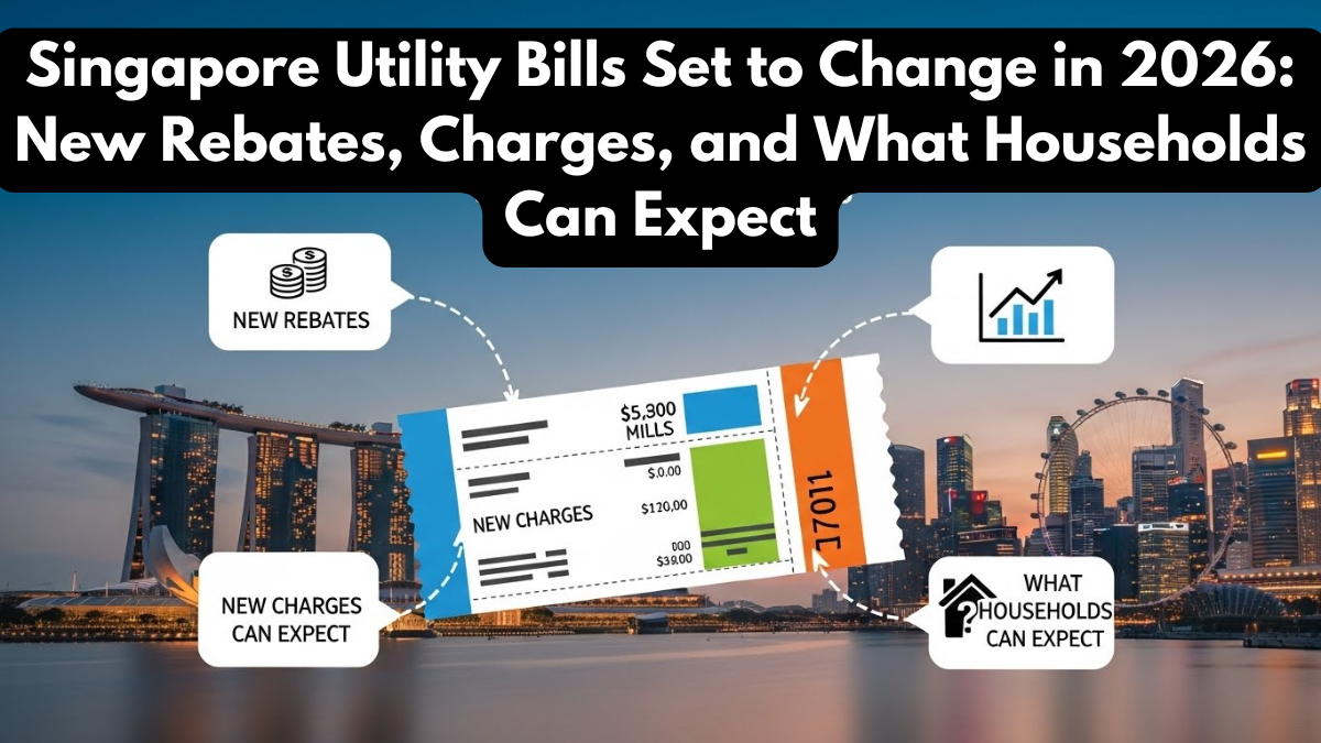 Singapore Utility Bills Set to Change in 2026: New Rebates, Charges, and What Households Can Expect