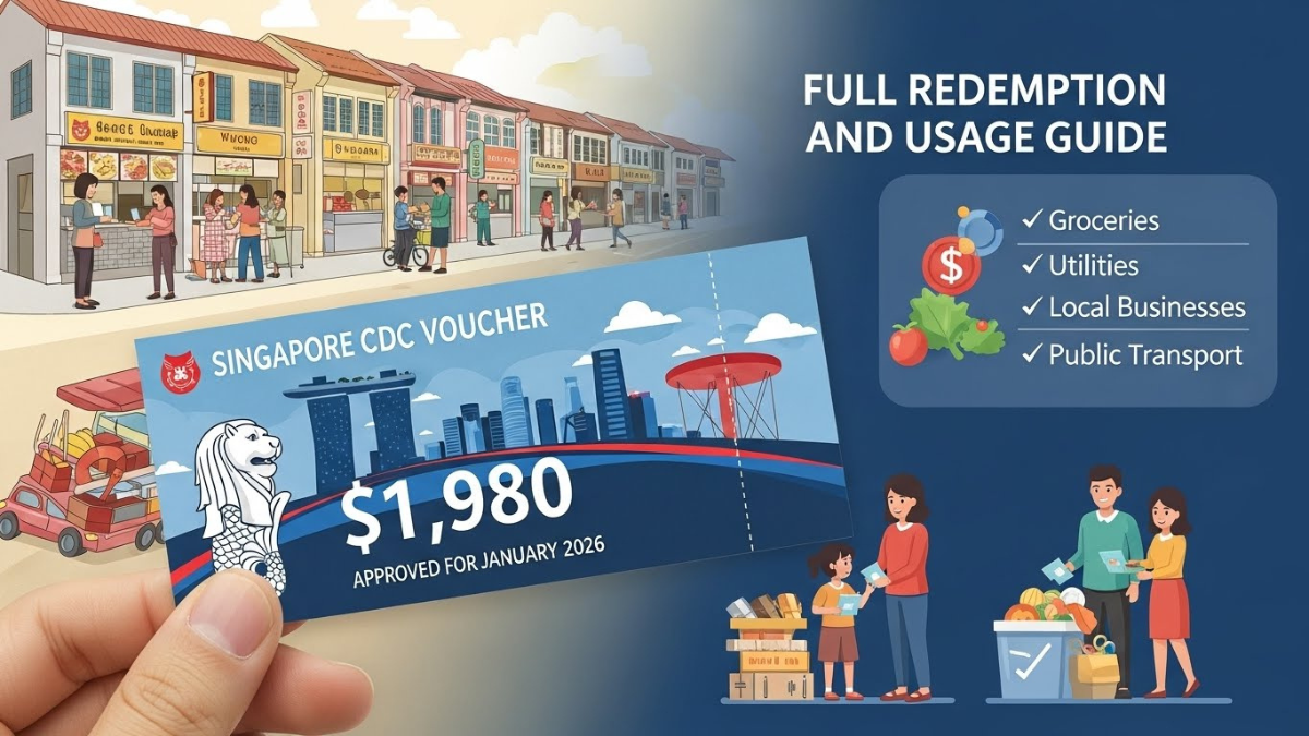 Singapore $1,980 CDC Vouchers Approved for January 2026: Full Redemption and Usage Guide