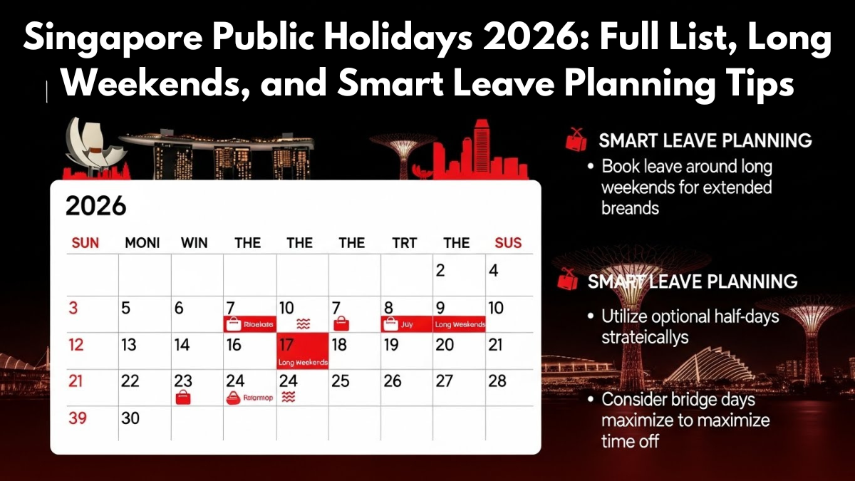 Singapore Public Holidays 2026: Full List, Long Weekends, and Smart Leave Planning Tips