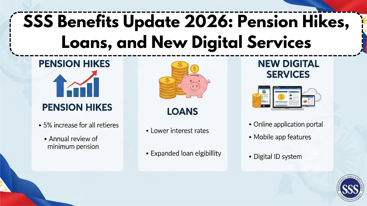 SSS Benefits Update 2026: Pension Hikes, Loans, and New Digital Services