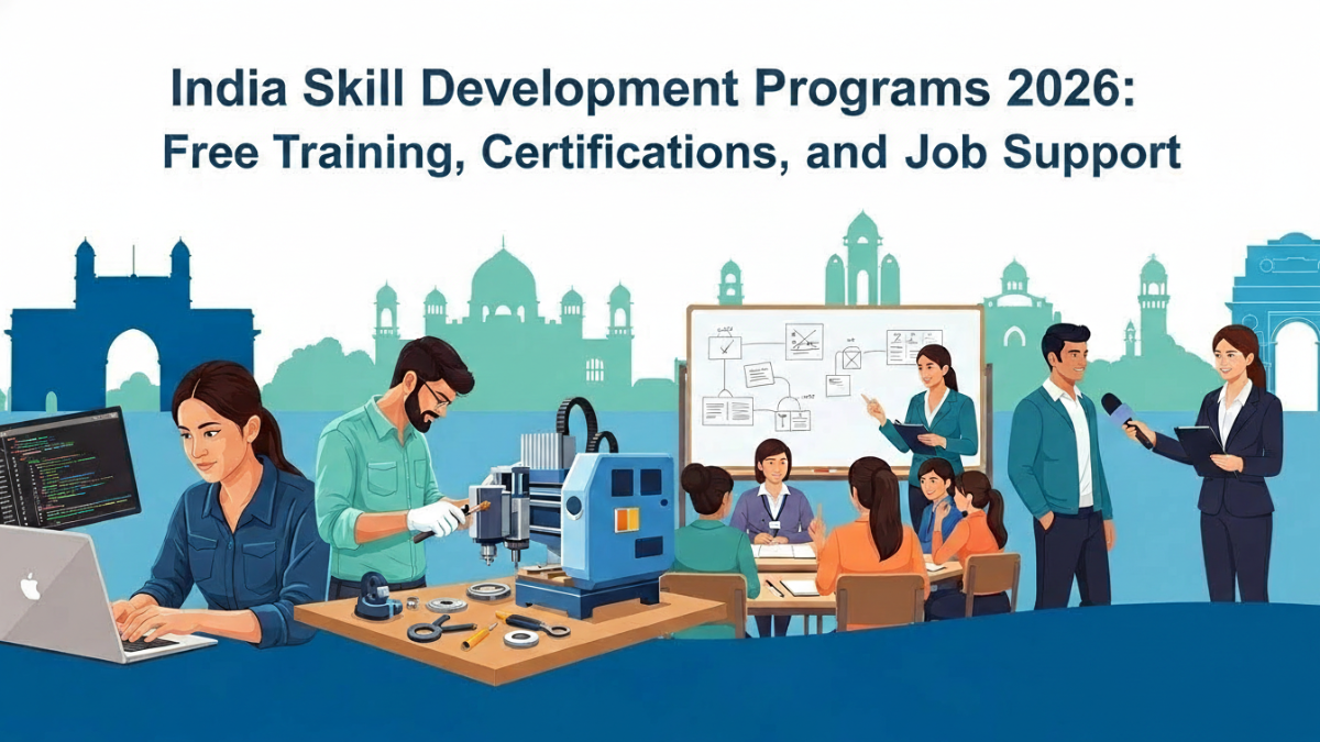 India Skill Development Programs 2026: Free Training, Certifications, and Job Support
