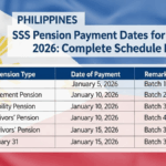 SSS Pension Payment Dates for January 2026: Complete Schedule Released