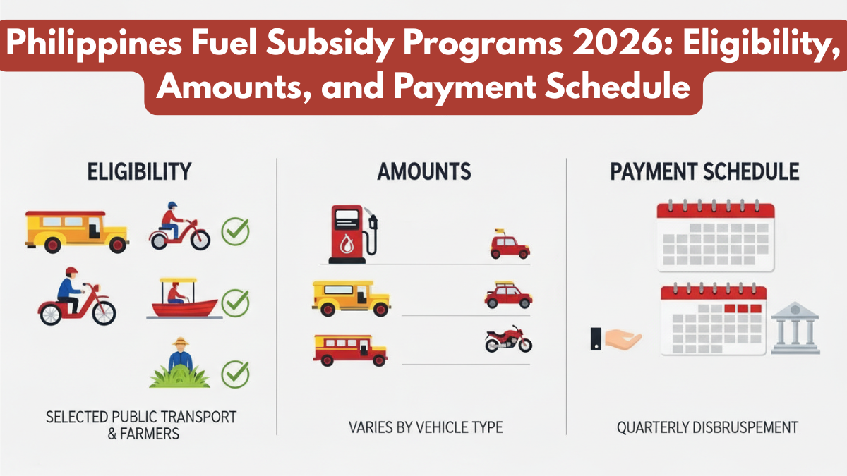 Philippines Fuel Subsidy Programs 2026: Eligibility, Amounts, and Payment Schedule