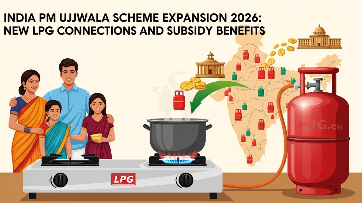India PM Ujjwala Scheme Expansion 2026: New LPG Connections and Subsidy Benefits