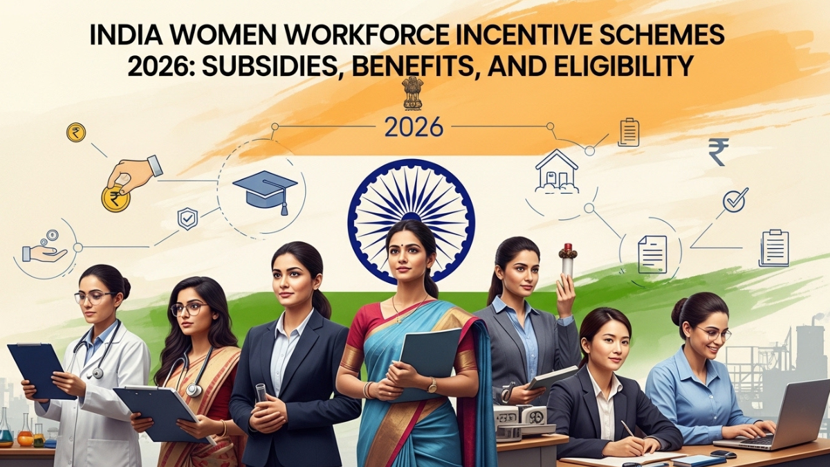 India Women Workforce Incentive Schemes 2026: Subsidies, Benefits, and Eligibility