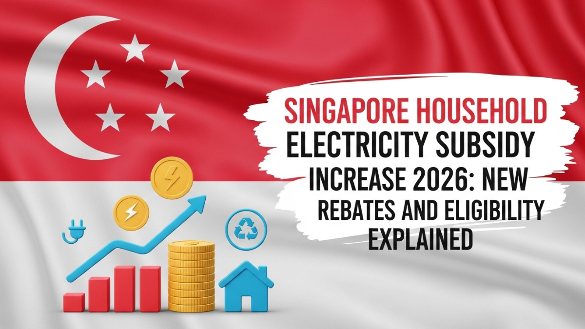 Singapore Household Electricity Subsidy Increase 2026: New Rebates and Eligibility Explained