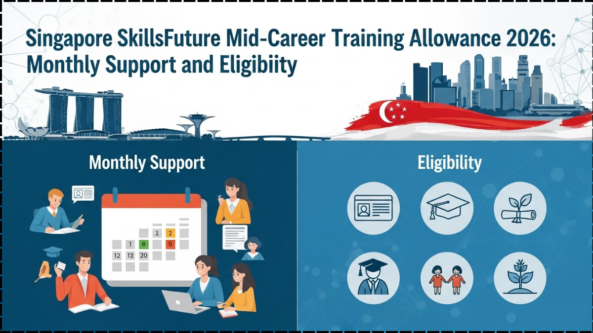 Singapore SkillsFuture Mid-Career Training Allowance 2026: Monthly Support and Eligibility