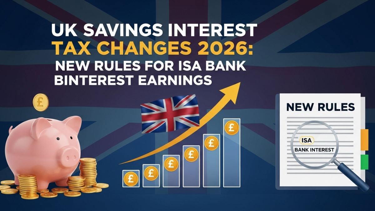 UK Savings Interest Tax Changes 2026: New Rules for ISA and Bank Interest Earnings