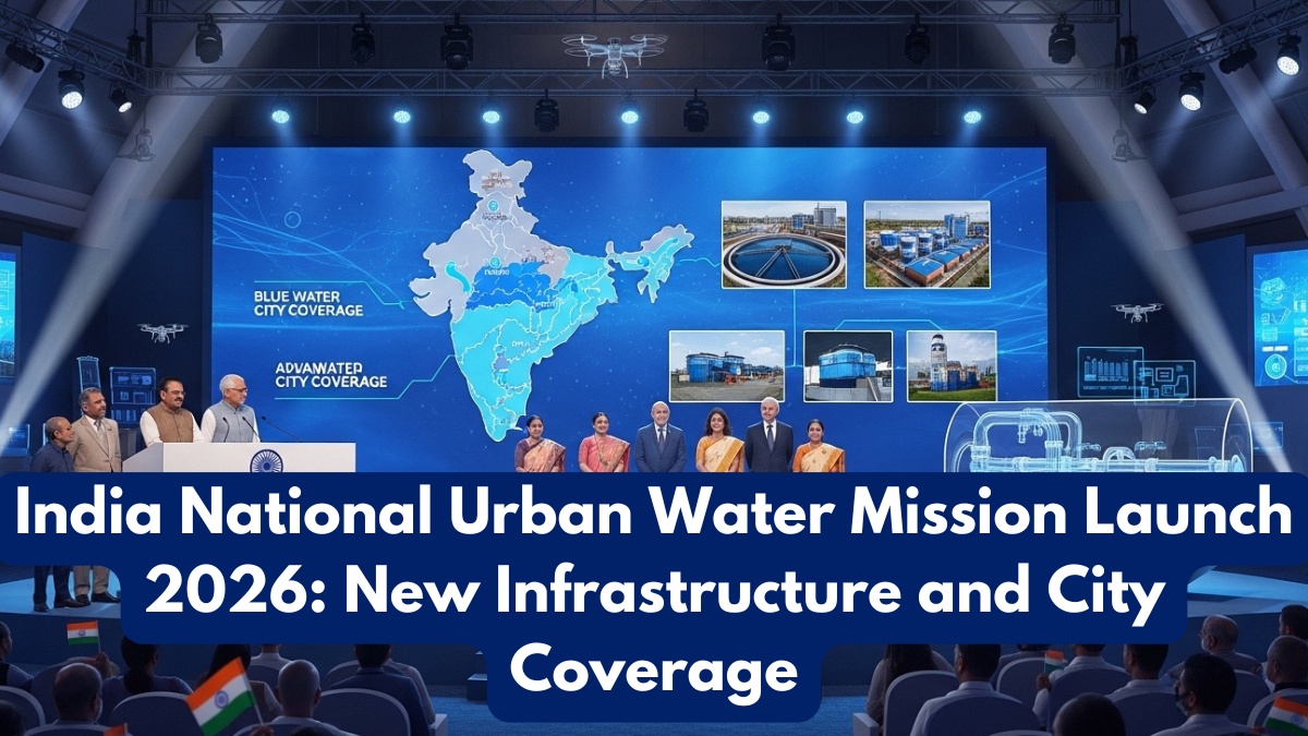 India National Urban Water Mission Launch 2026: New Infrastructure and City Coverage