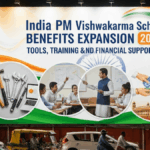 India PM Vishwakarma Scheme Benefits Expansion 2026: Tools, Training, and Financial Support