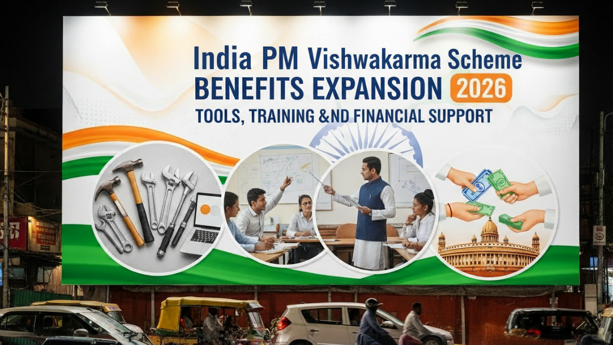 India PM Vishwakarma Scheme Benefits Expansion 2026: Tools, Training, and Financial Support