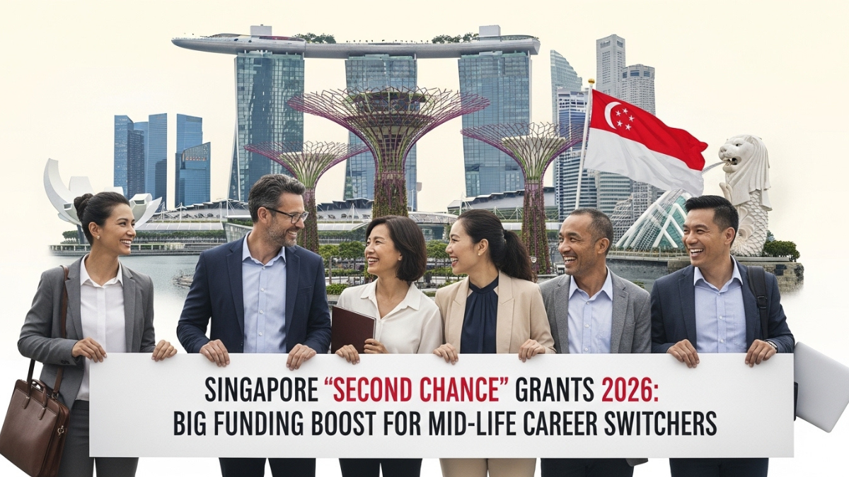 Singapore “Second Chance” Grants 2026: Big Funding Boost for Mid-Life Career Switchers