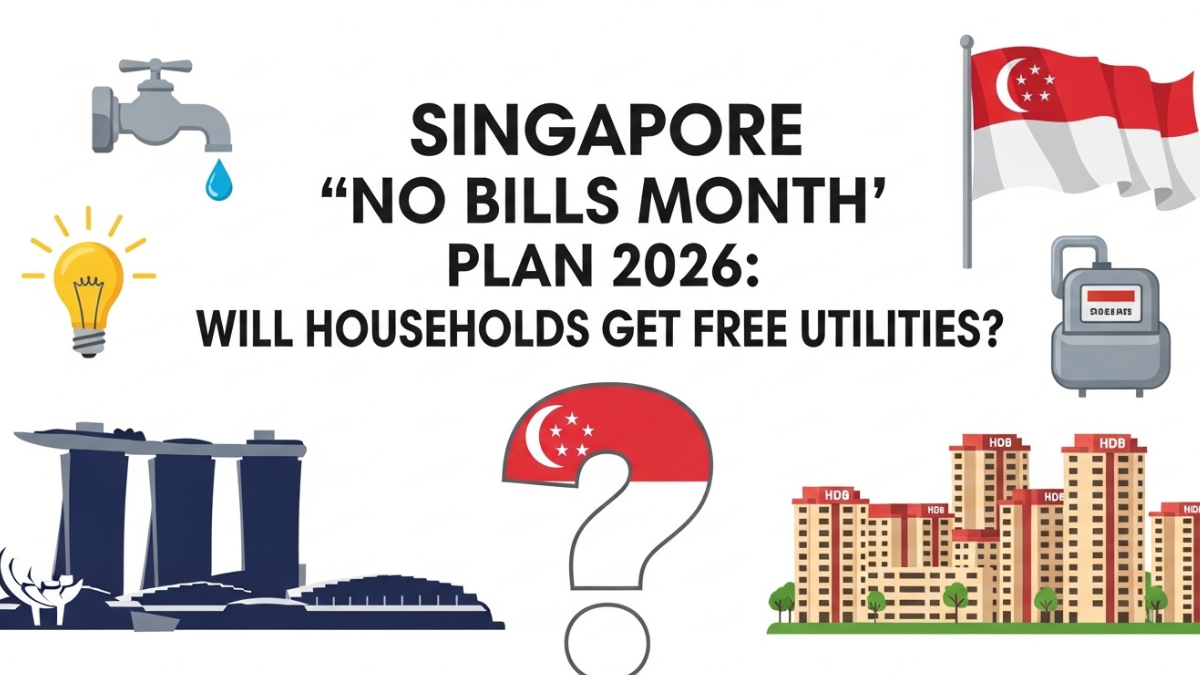 Singapore “No Bills Month” Plan 2026: Will Households Get Free Utilities?