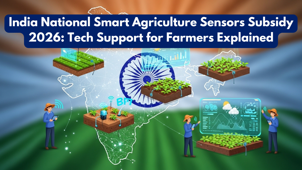 India National Smart Agriculture Sensors Subsidy 2026: Tech Support for Farmers Explained
