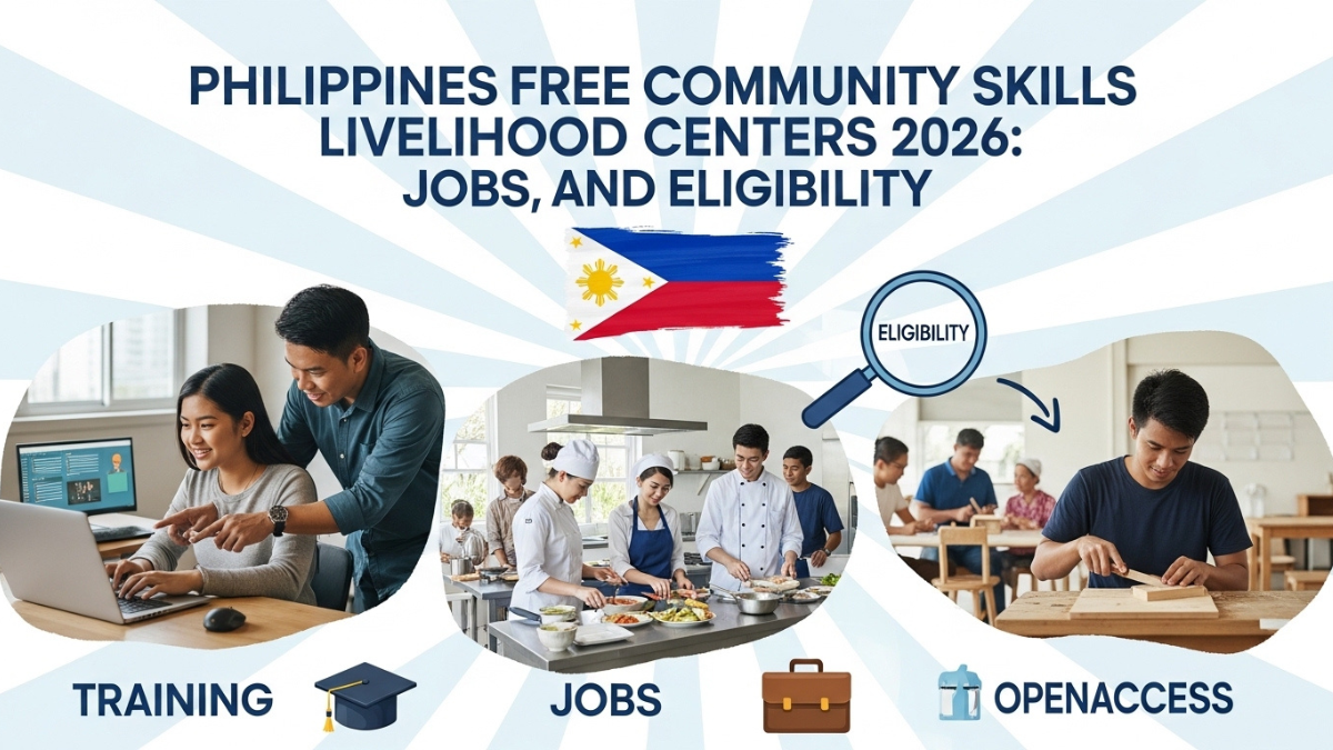 Philippines Free Community Skills Livelihood Centers 2026: Training, Jobs, and Eligibility