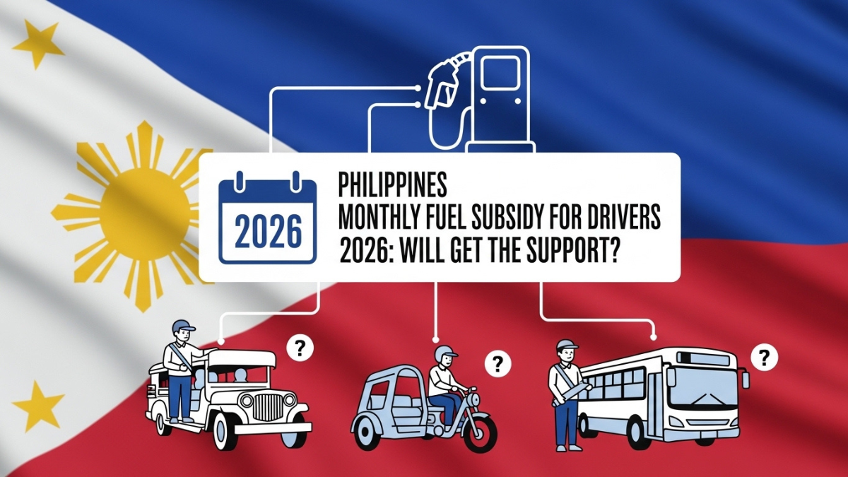 Philippines Monthly Fuel Subsidy for Drivers 2026: Who Will Get the Support?