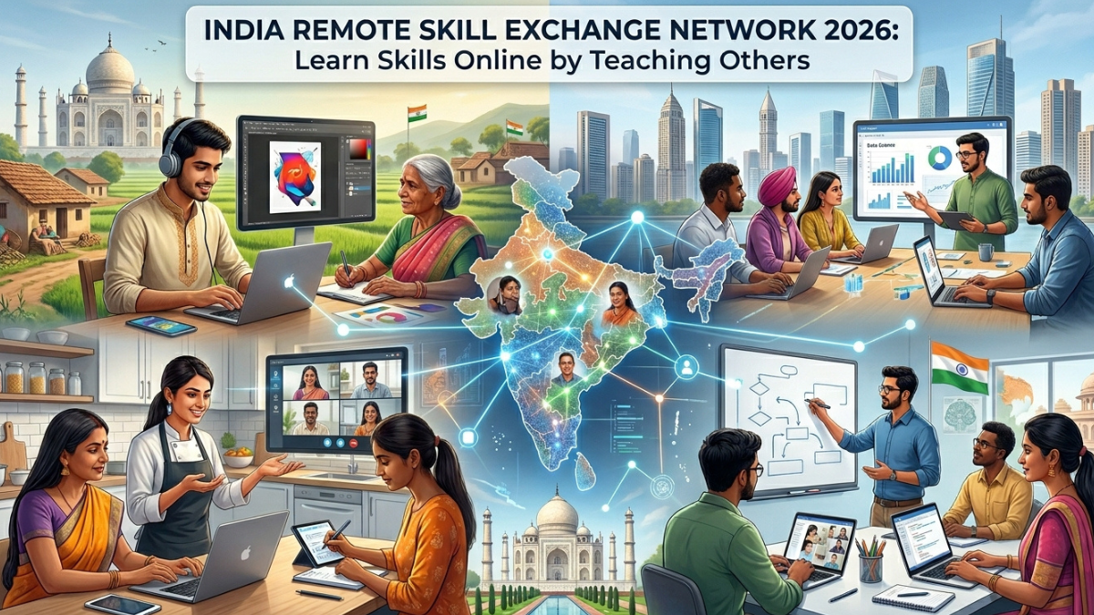 India Remote Skill Exchange Network 2026: Learn Skills Online by Teaching Others