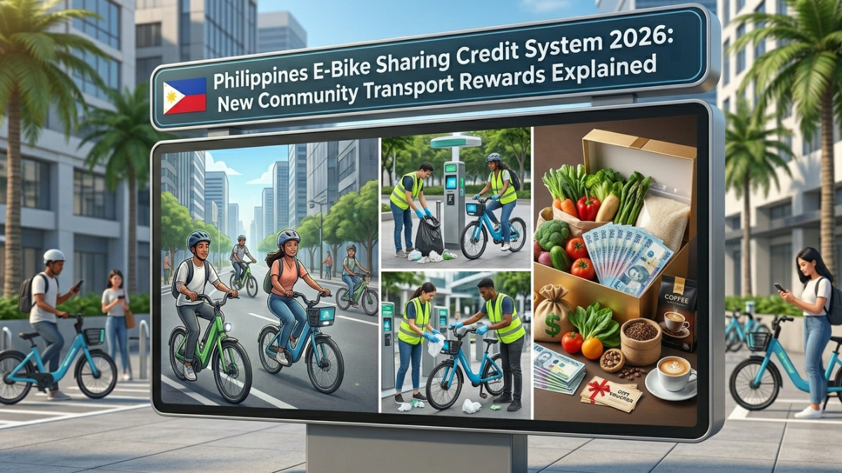 Philippines E-Bike Sharing Credit System 2026: New Community Transport Rewards Explained